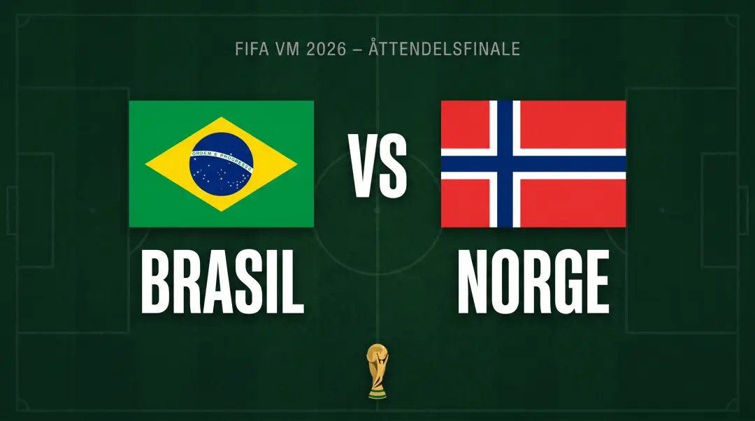 VM-fest: Norge vs. Brasil