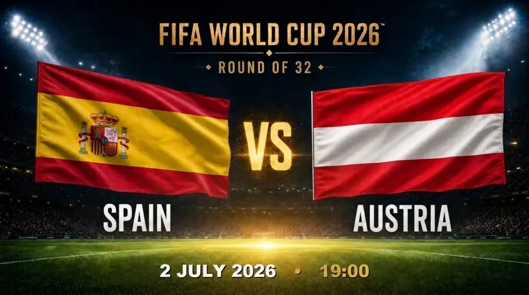 World Cup 2026 - Spain vs Austria Round of 32 - Live Screening
