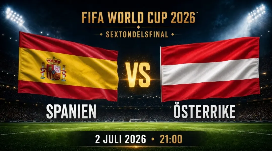 VM-visning: Spanien – Österrike