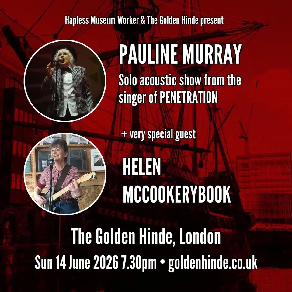 Pauline Murray & Helen McCookerybook live on The Golden Hinde