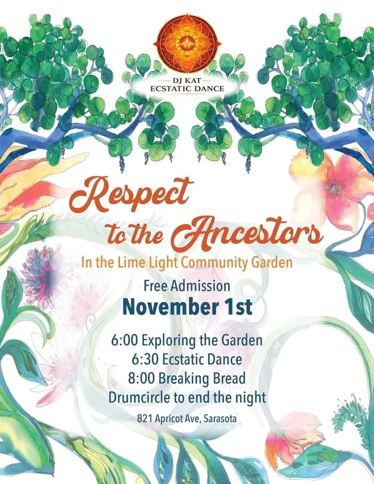 Respect to the Ancestors free community ecstatic dance event 