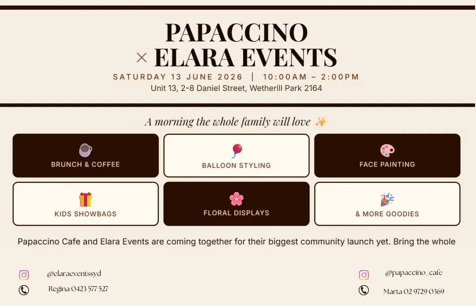 Elara Events (formely known as Make it Pretty) x Papaccino Community Launch