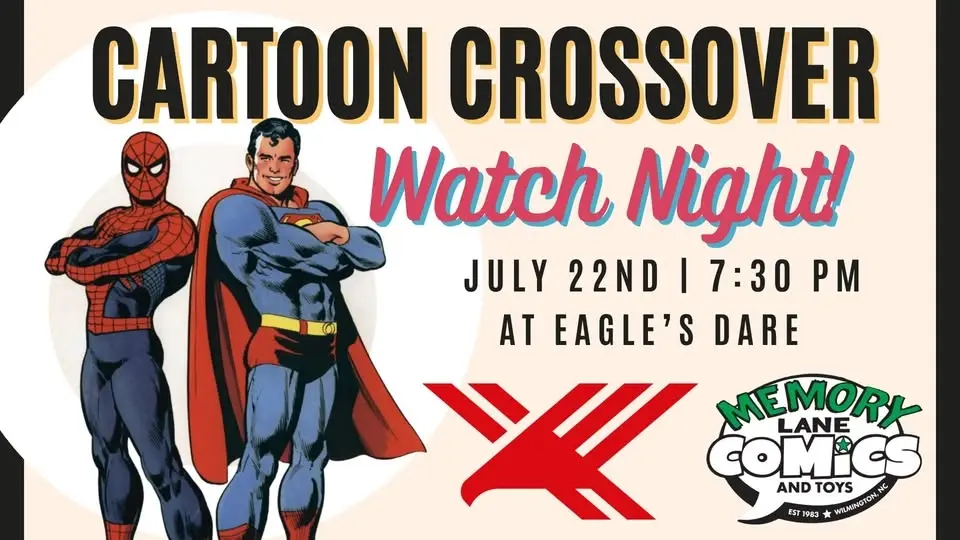 MLC Presents: Cartoon Crossover Watch Night at Eagle's Dare w/ Ken Plume!