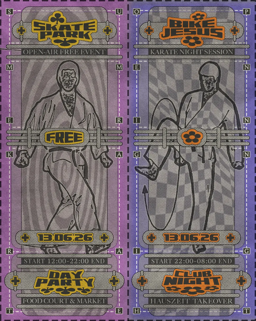Karate Club [Day&Night]: Skatepark + BikeJesus & Revolution