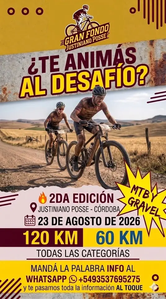 Gran Fondo Justiniano Posse 2026