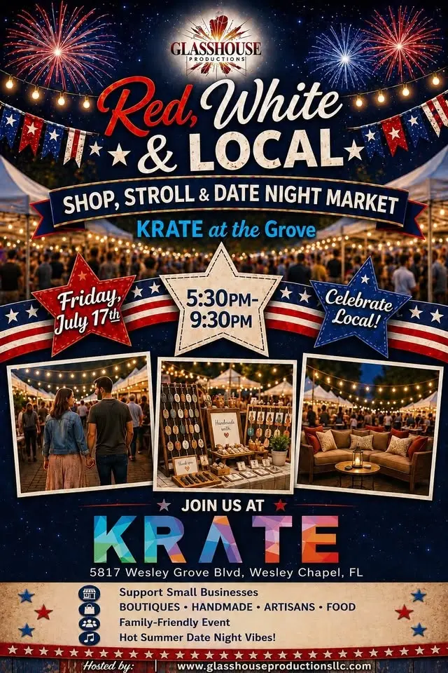 Red, White & Local Market Free Night Event