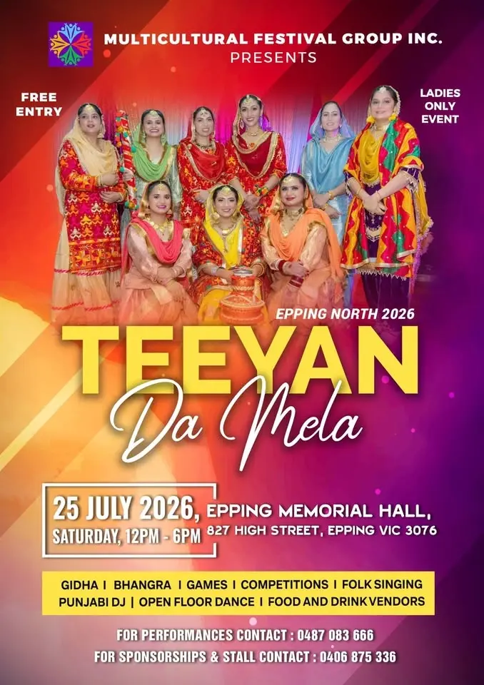 Teeyan Da Mela - Epping North 2026-FREE ENTRY