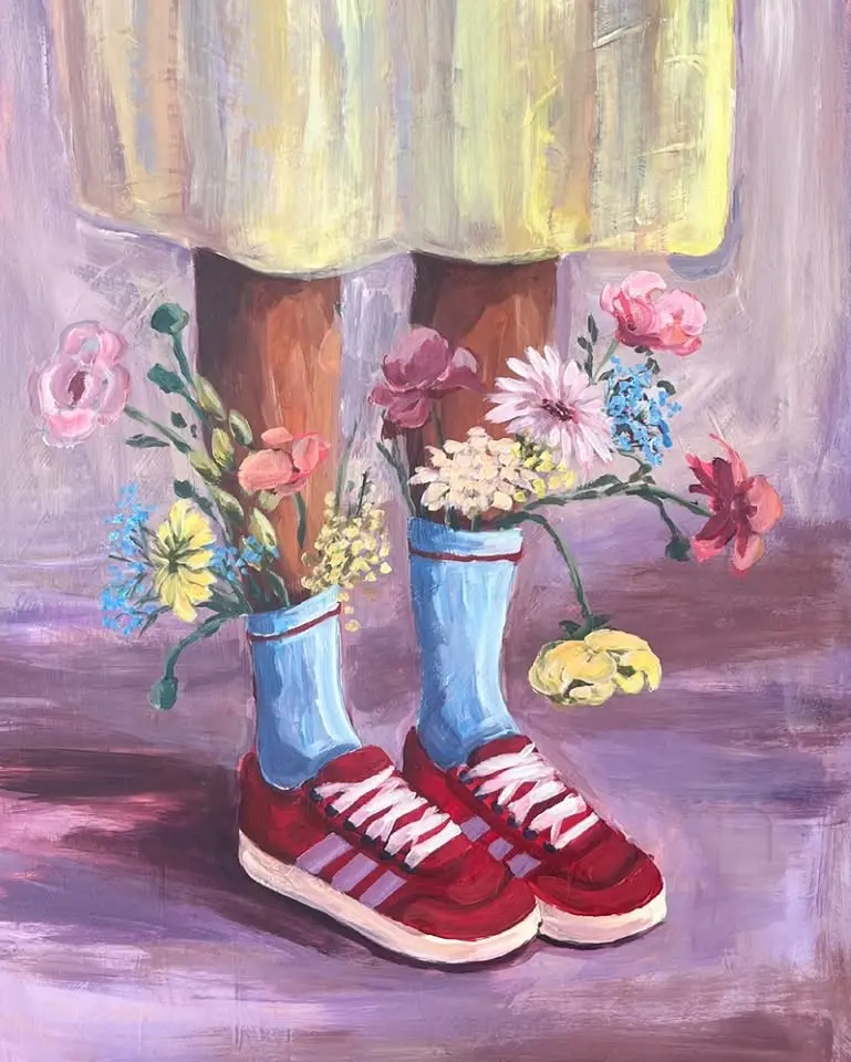 SIP AND CREATE: SNEAKY FLOWERS PAINTING EVENT