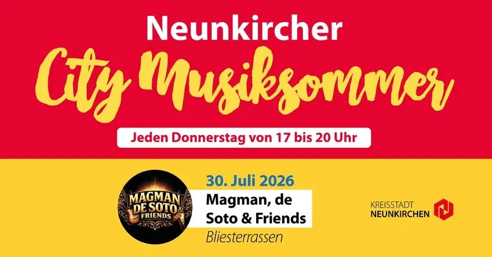 City Musiksommer mit Magman, de Soto & Friends