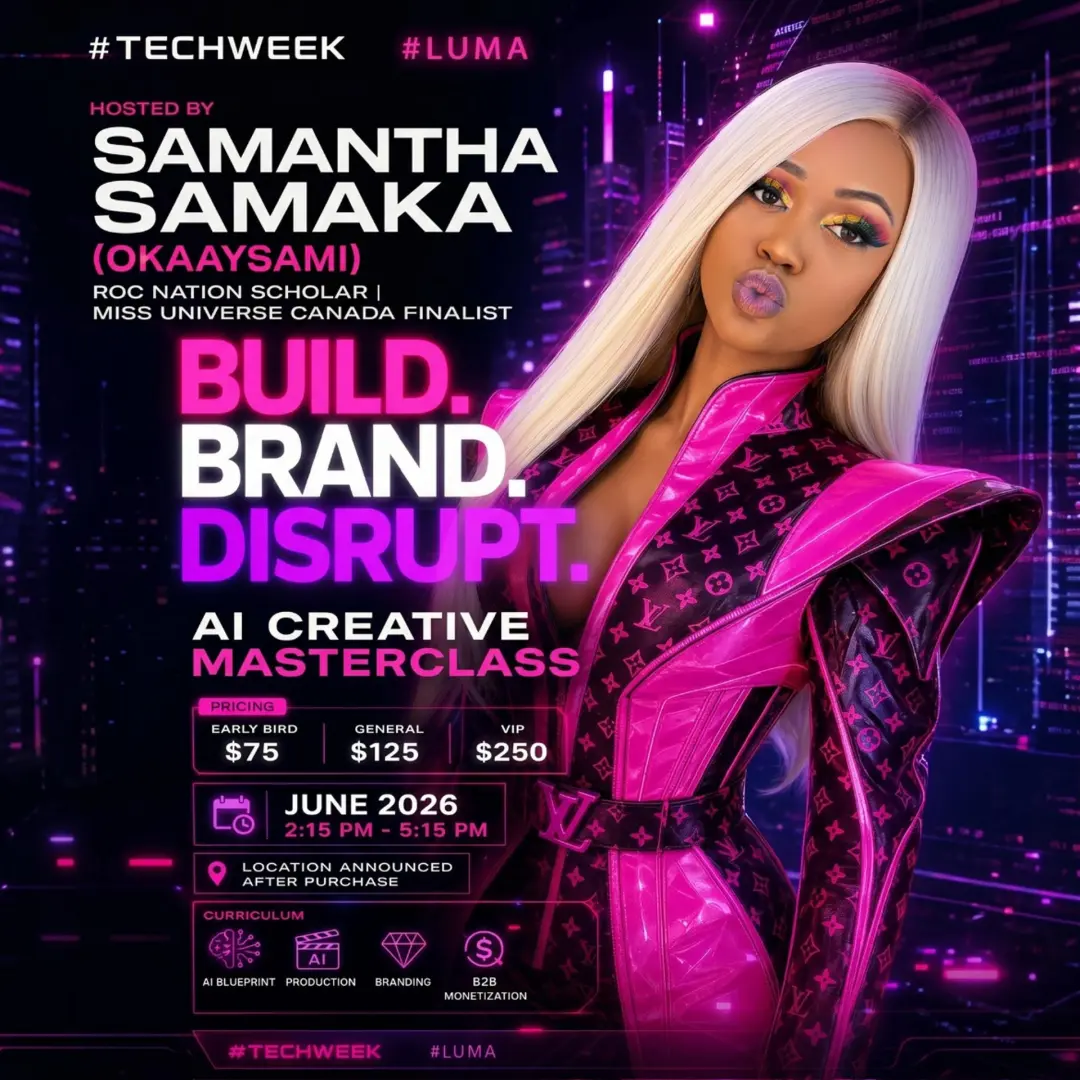 TECH WEEK:RocNation Scholar AI Creative Masterclass #TECHWEEK
