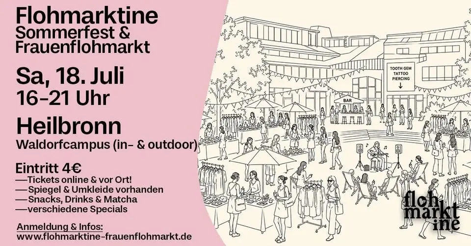 Flohmarktine Sommerfest!😍 Sa, 18. Juli Heilbronn
