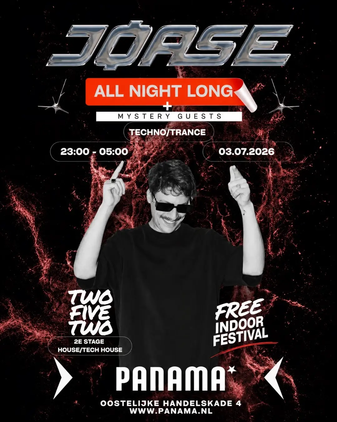 JØASE All Night Long - FREE Indoor Festival