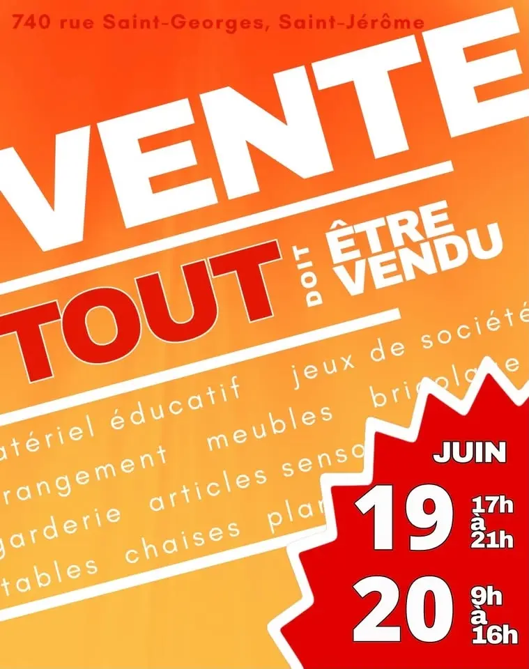 VENTE FERMETURE D'ENTREPRISE