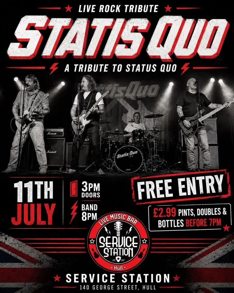 Statis Quo — Status Quo Tribute Live at Service Station | Free Entry