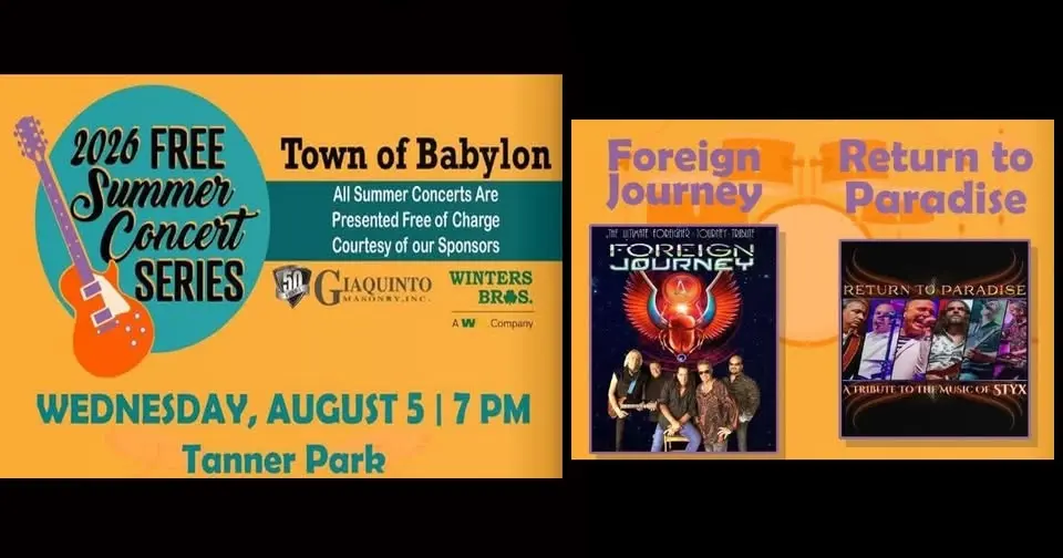 Return To Paradise and Foreign Journey LIVE at Tanner Park August 5 2026