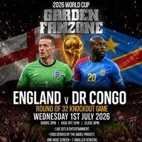 England v Dr Congo - R32 KO Game - World Cup Garden Fanzone