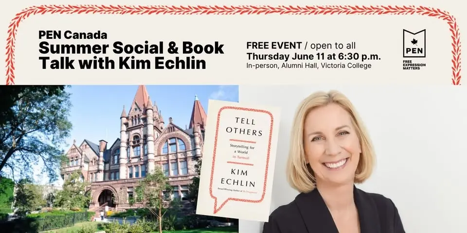 SOLD OUT: PEN Summer Social & Book Talk with Kim Echlin