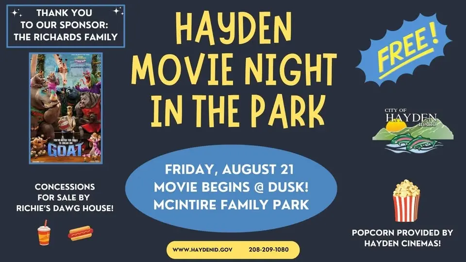 City of Hayden's Movie in the Park