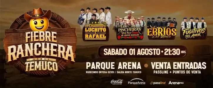Fiebre Ranchera Temuco - 01 de Agosto 2026