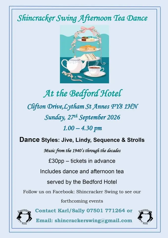 Shincracker Swing Afternoon Tea Dance at the Bedford Hotel