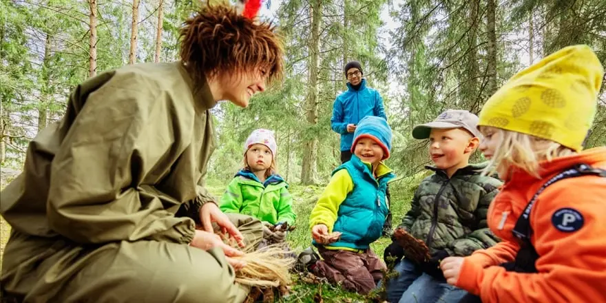 Friluftskickoff i Altorpsskogen đł