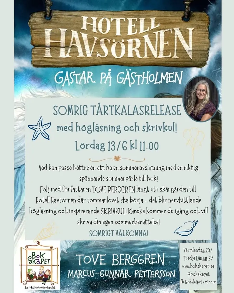 Hotell Havsörnen med Tove Berggren - högläsning och skrivkul!
