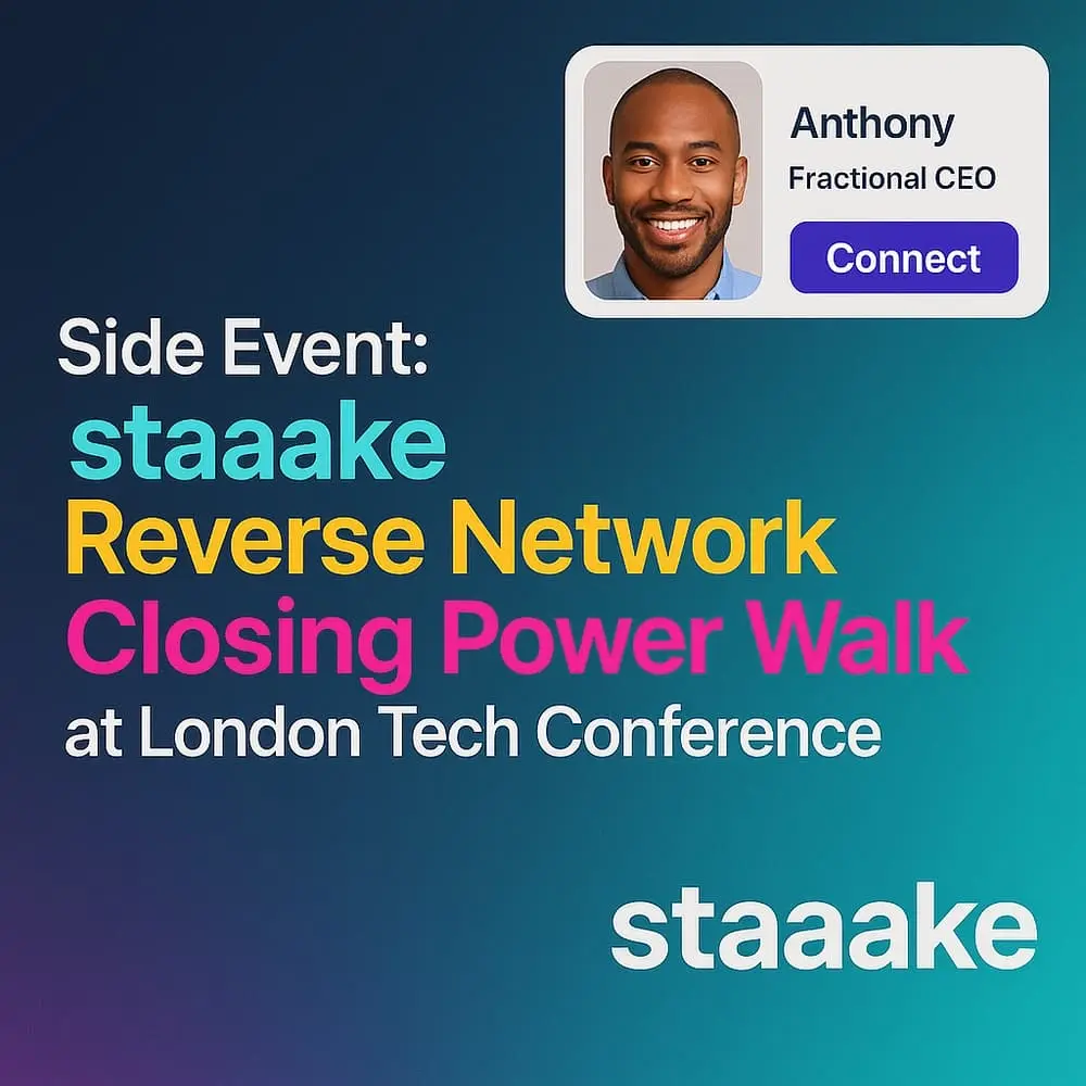 Side Event: staaake Reverse Network Closing Power Walk at London AI/Tech Conference