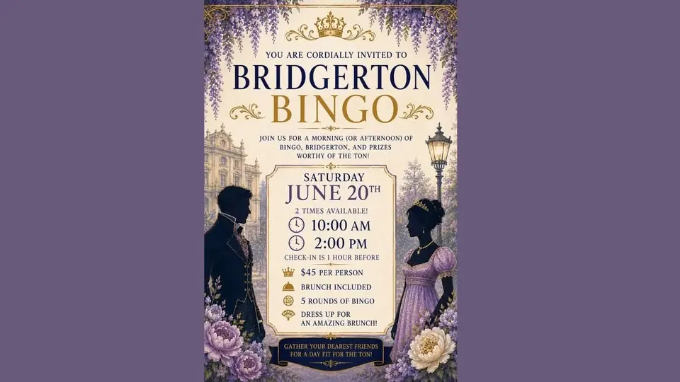 Bridgerton Brunch Bingo