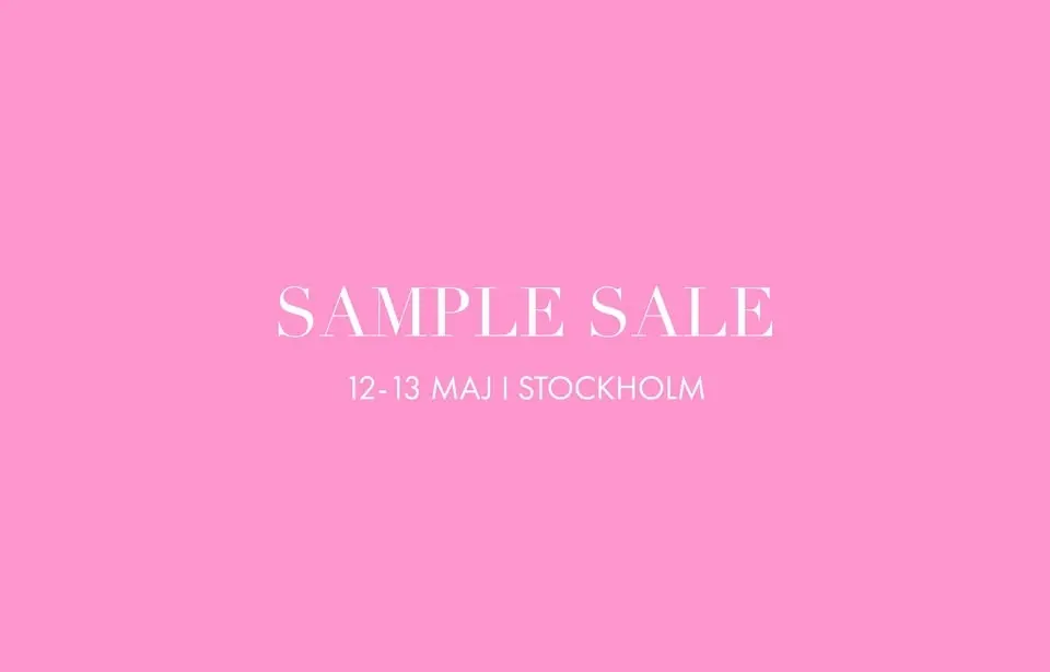 SAMPLE SALE Caroline Svedbom