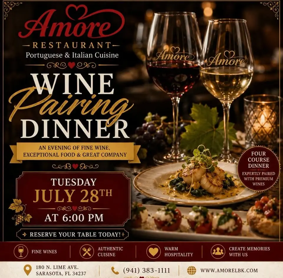 Tuesday, July 28th Summer Wine-pairing dinner 
