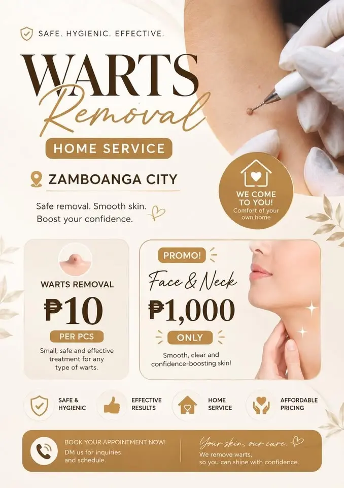 Home service Warts Removal 📩