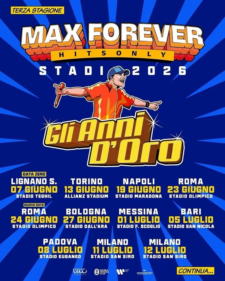 Gli Anni D'oro • Max Pezzali LIVE @Allianz Stadium Torino