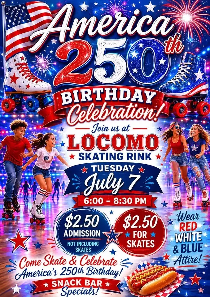 Red-White-Blue $2.50 SKATE