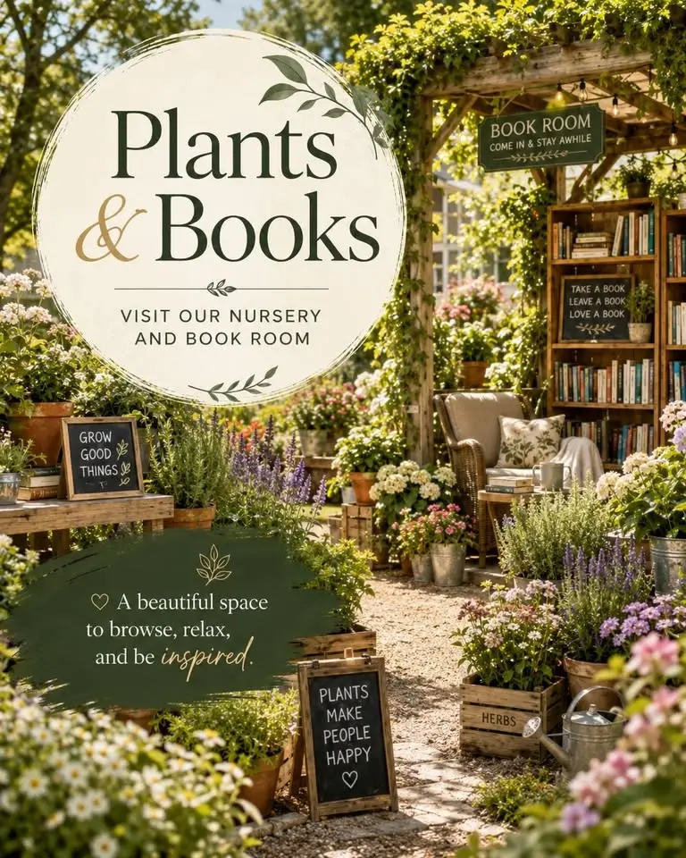 Nursery and Book sales open to the general public