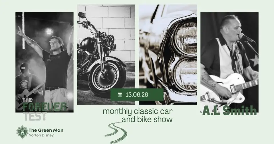 Monthly Car & Bike Show with music by Forever Test & Antony Smith