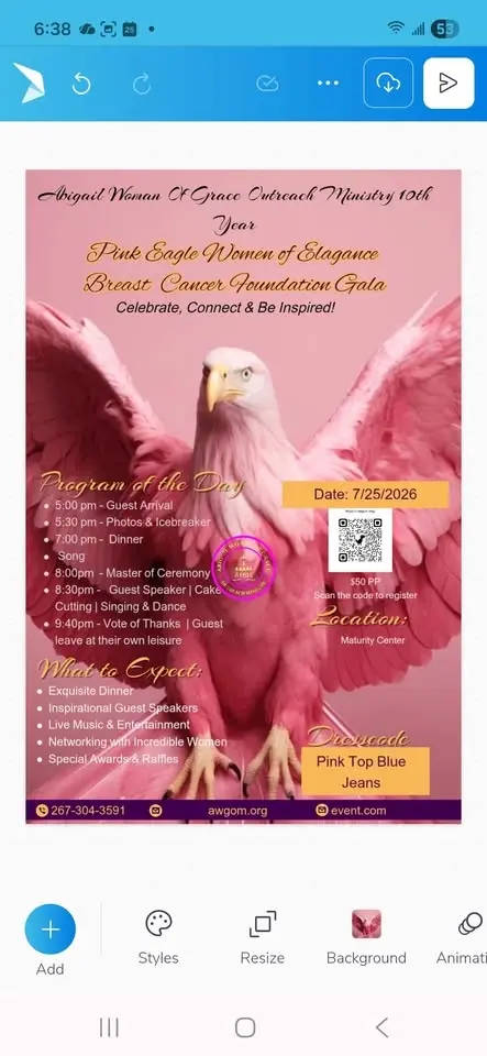 Pink Eagle Women Breast Cancer Foundation Gala