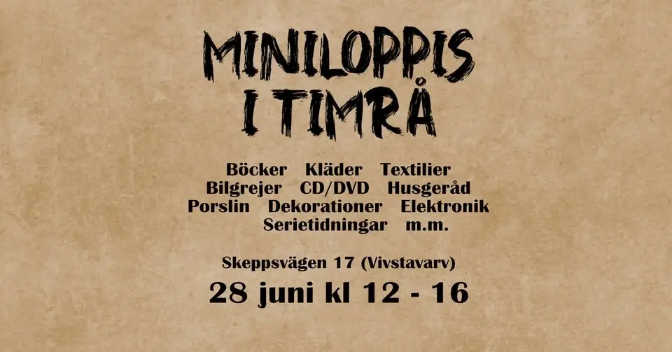 Miniloppis i Timrå