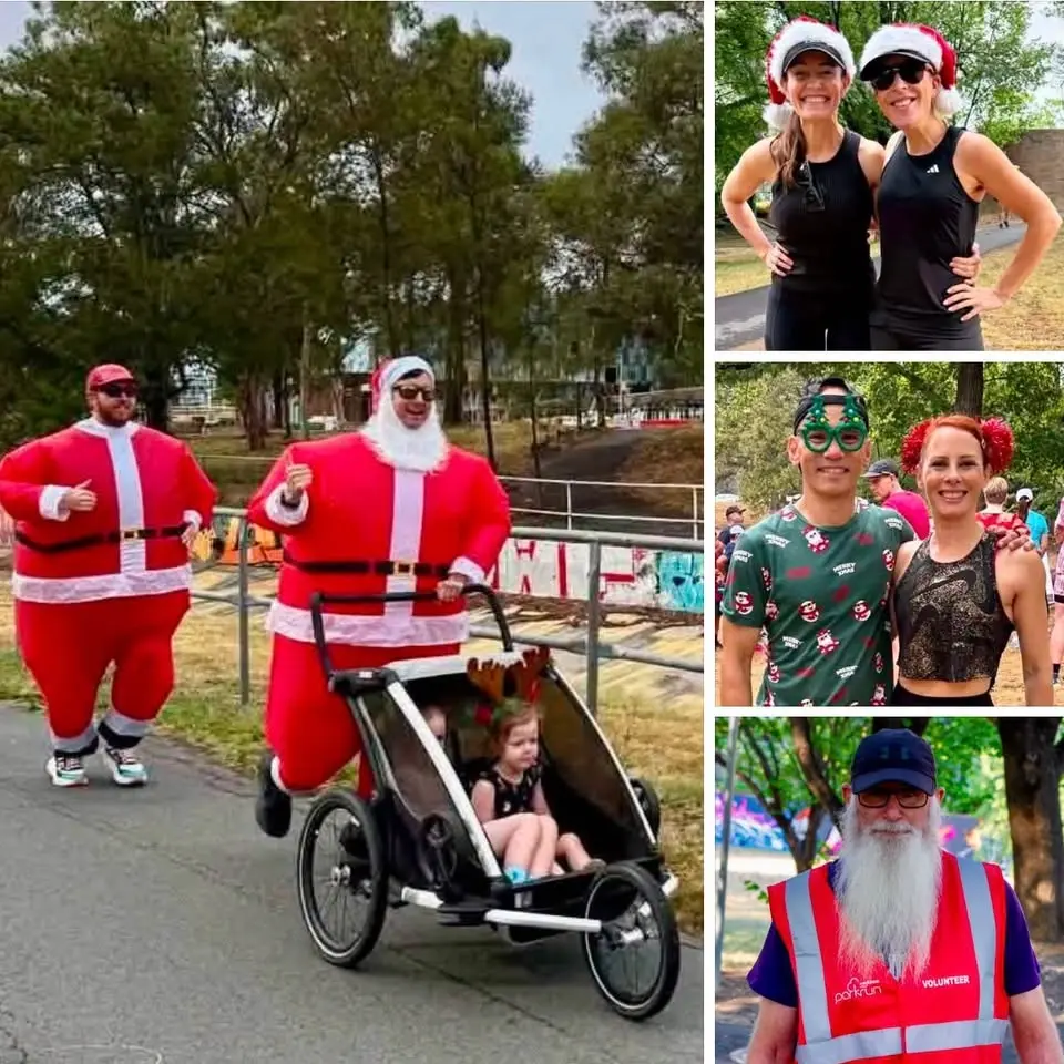 Woden Town parkrun Christmas in July🧑‍🎄 