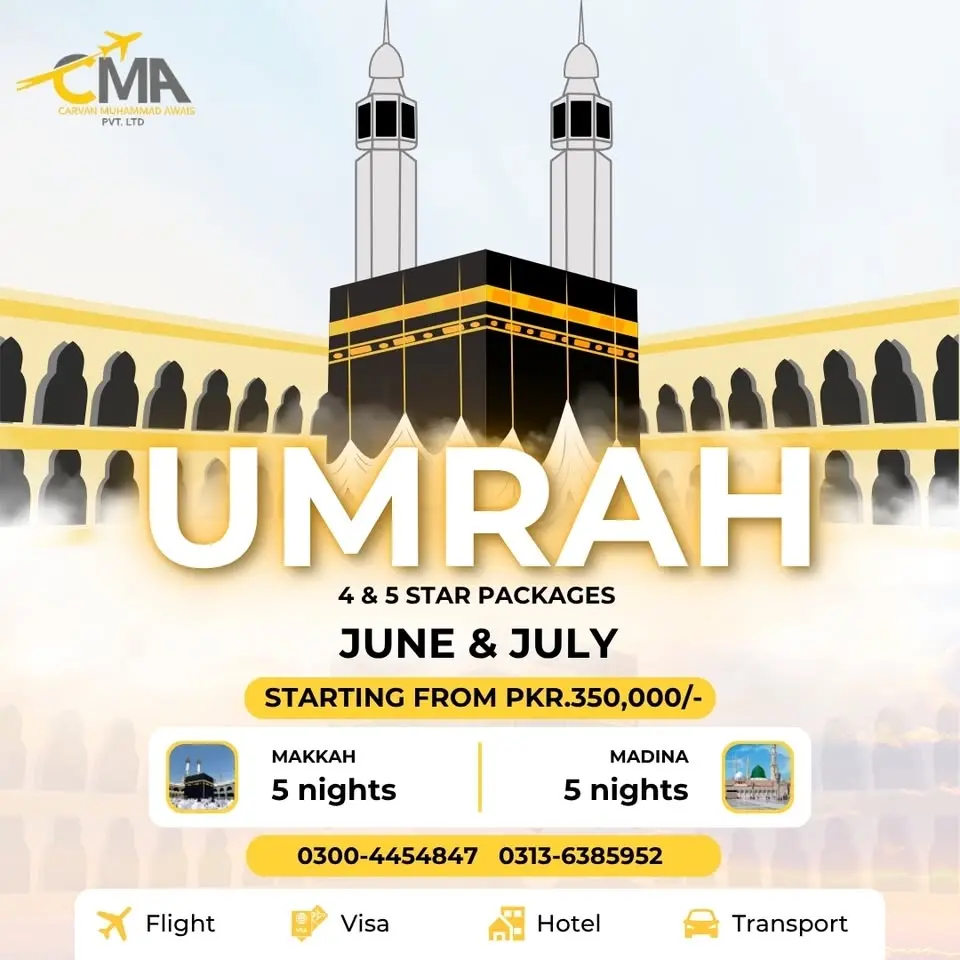 PREMIUM UMRAH TRAVEL PACKAGES (JUNE & JULY)
