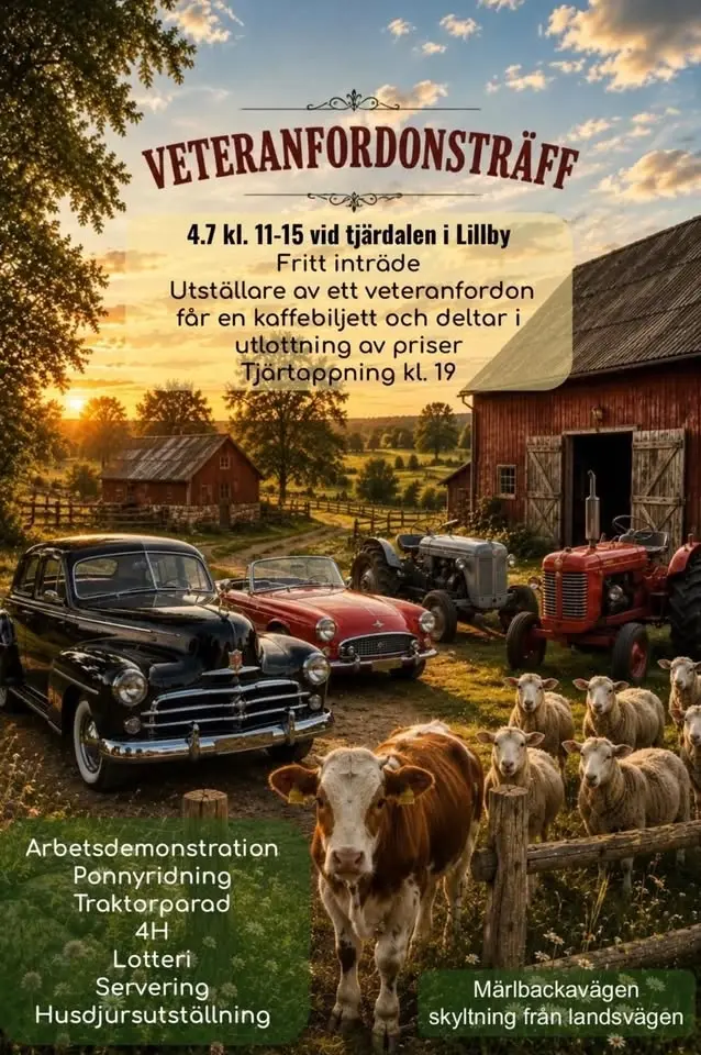 Veteranfordonsträff i Lillby/Veteraaniajoneuvopäivä Lillbyssä