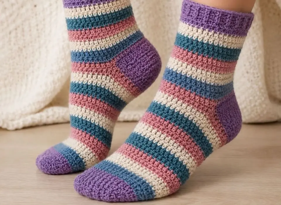Make a pair of Crocheted Socks!