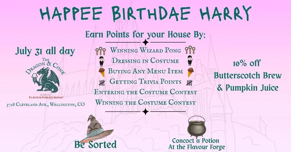 Birthday Celebration for The Boy Who Lived