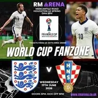 World Cup Fanzone: England V Croatia 17th June 2026