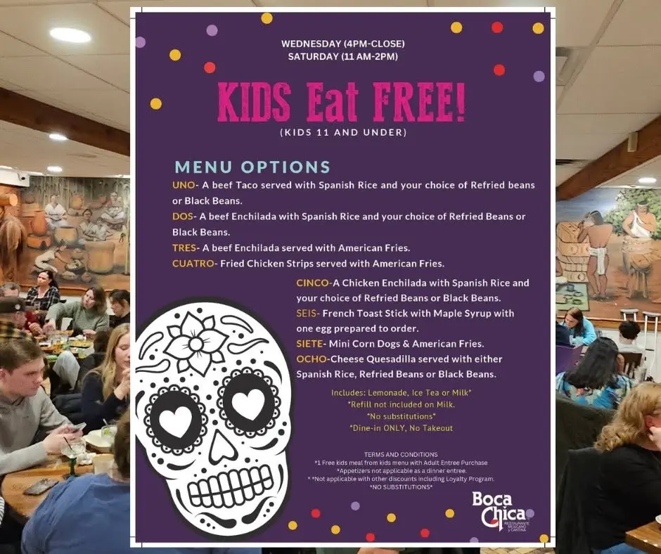 Kids Eat Free Wednesdays