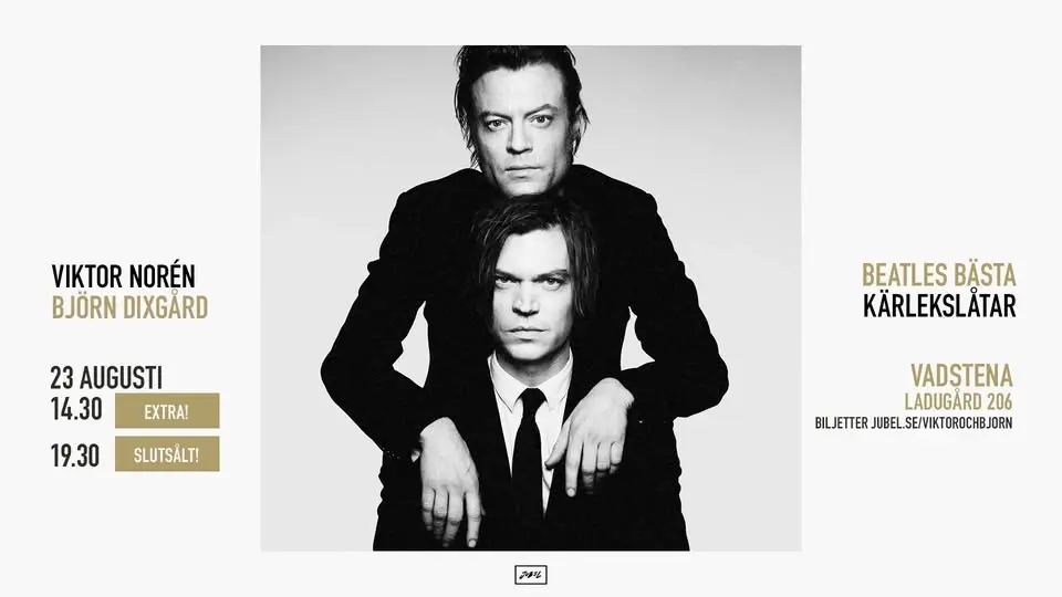 Viktor Norén & Björn Dixgård | Beatles bästa kärlekslåtar | Vadstena - EXTRAKONSERT