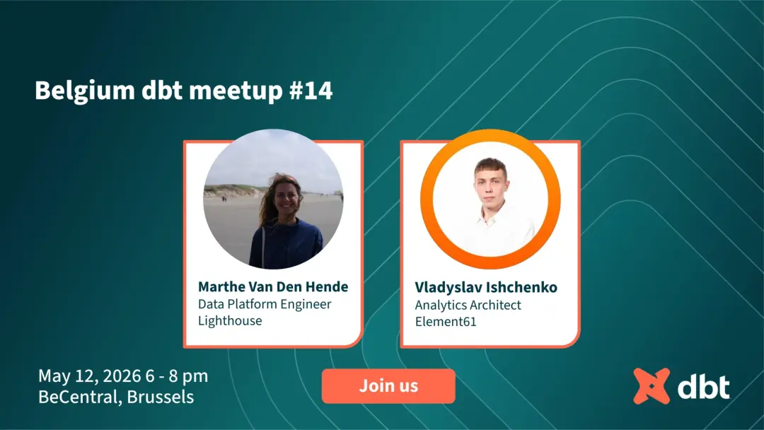 Belgium dbt Meetup #14