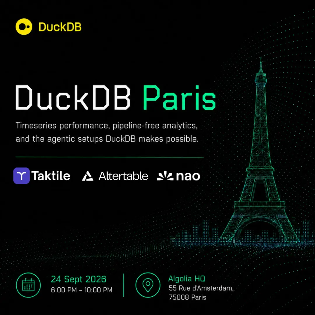 DuckDB - Paris Meetup