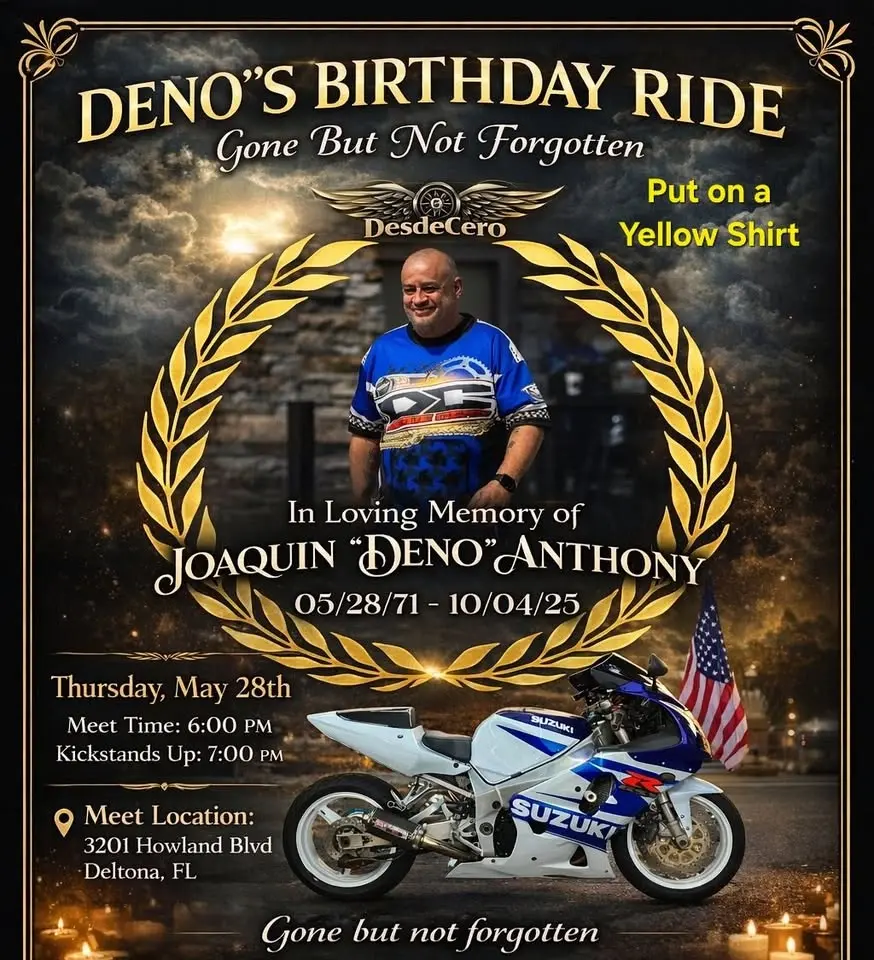 Deno's memorial ride 