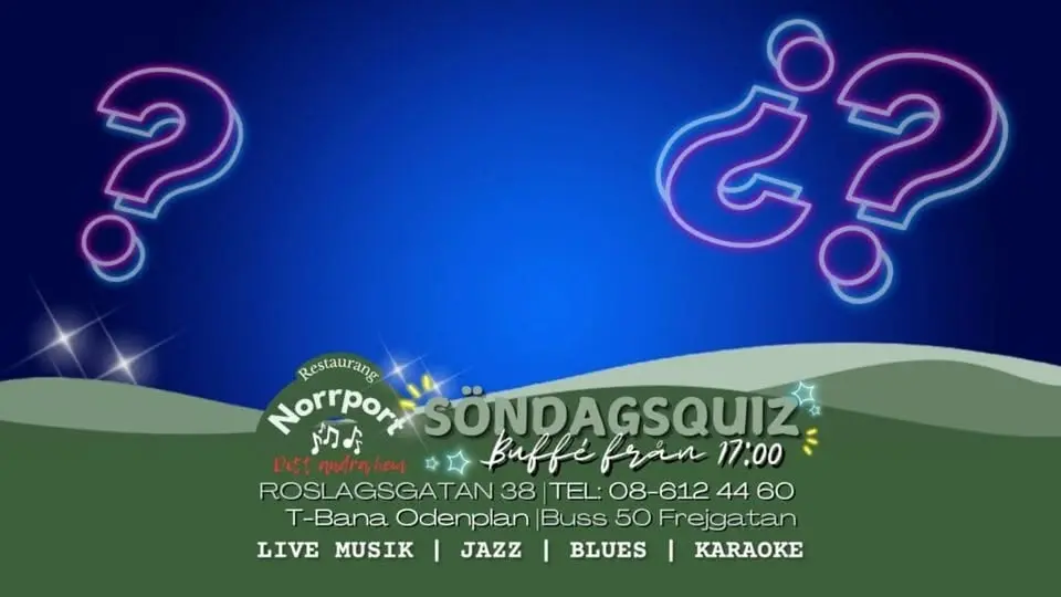 Söndags Quiz | Norrport live