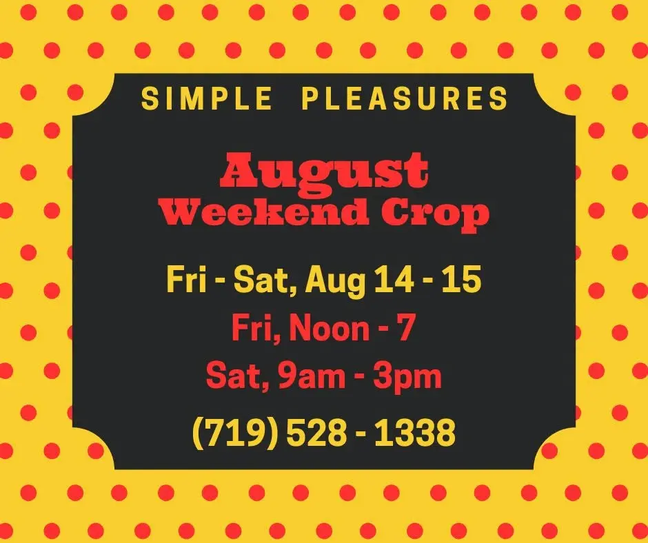 SP August 2-Day Crop Weekend
